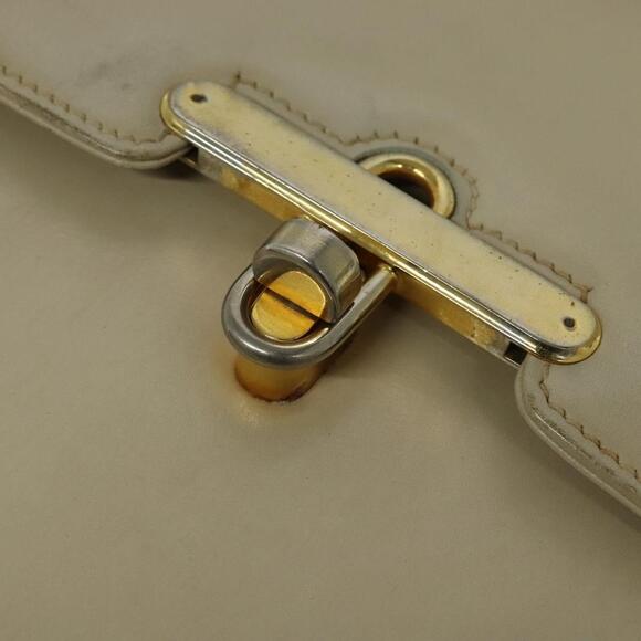 GUCCI Shoulder Bag Leather Cream Gold - Picture 9 of 16